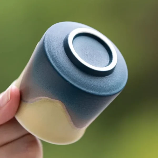 A durable ceramic tea cup with a non-slip base, 130ml capacity, ideal for tea, coffee, or versatile beverage use.