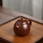 Yixing Dragon Egg Purple Clay Teapot for Tea Appreciation